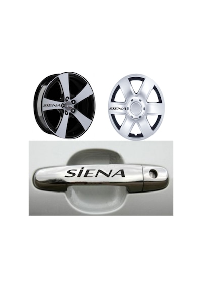 Fiat Siena Kapı Kolu Jant Sticker Yapıştırma 8 Adet