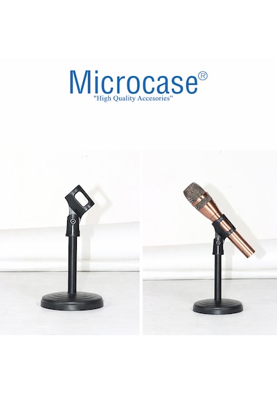 Microcase Portatif Metal Gövde Masaüstü Mikrofon Tutucu Al5719