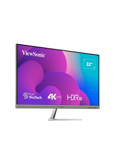 Vıewsonıc Vx3276-4k-mhd-2 Eglence Monıtoru 31.5 4ms 60hz Va 3840x2160 4k 300 Hdmı Dp 16:9 80m:1 16.7m Hoparlor 3 Kenar Cercevesız Flıcker Free Mavı Is