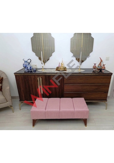 Winflex Çok Amaçlı Dekoratif Puf 38 X 100cm Pembe Renk