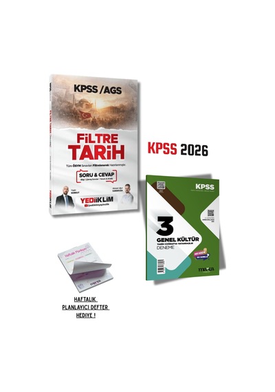 2026 Genel Kültür Kpss Ags Filtre Tarih Soru Cevap Kitabı Ve Deneme
