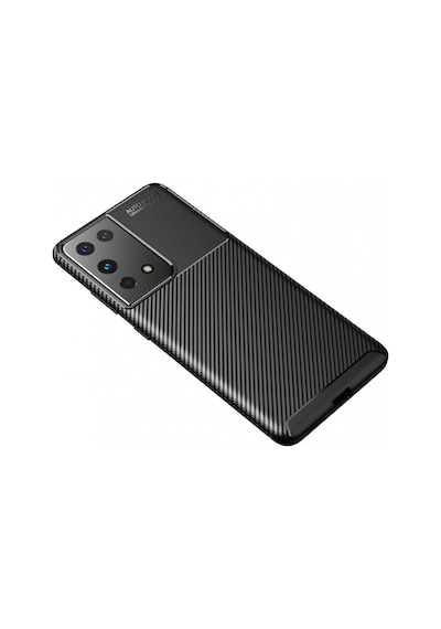 Samsung Uyumlu Galaxy S21 Ultra Kılıf Focus Karbon Kamera Korumalı Kılıf