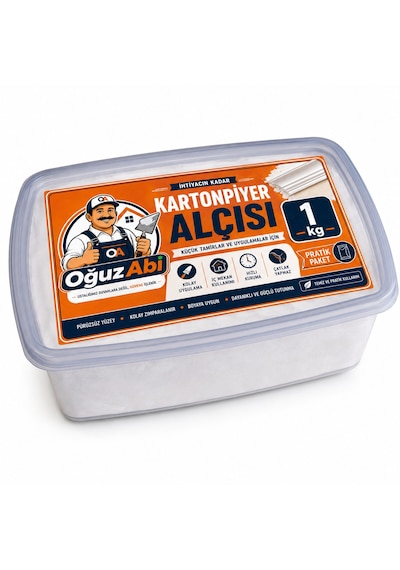 Kartonpiyer Alçısı Hızlı Donan 1000 Gr