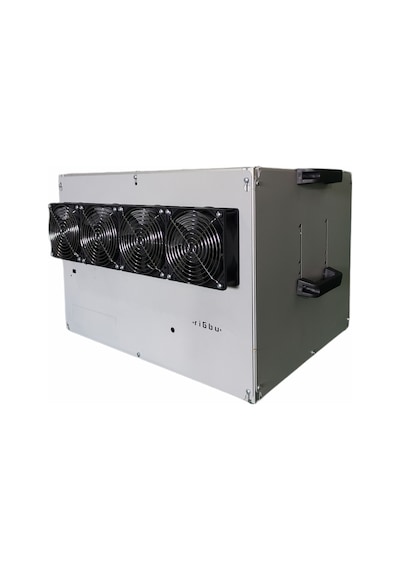 RigBu Kapalı Mining Rig Kasası SK53 Fanlı Gri