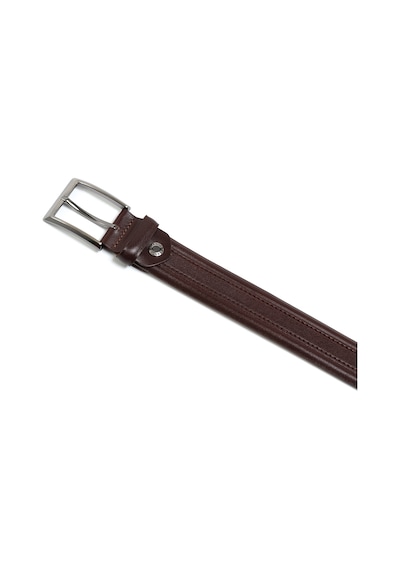 Kahve Erkek F-734-42 Grande Arsel Deri Klasik Kemer Genişlik 3.5 Cm