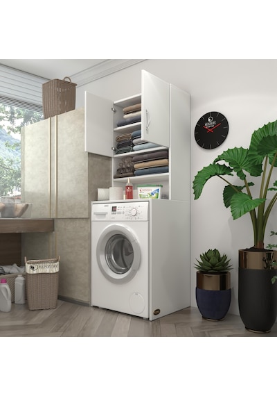 Kenzlife Çamaşır Makinesi Dolabı Hayzum Byz 180 066 55 Banyo Kiler Çift Kapaklı Arkalıklı Çok Renkli Kenzlife Çamaşır Makinesi Dolabı Hayzum Byz 180 066 55 Banyo Kiler Çift Kapaklı Arkalıklı Çok Renkli