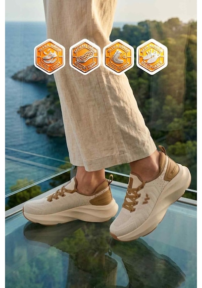 Walkway Flexnova G Bej Memory Foam Unisex Spor Ayakkabı