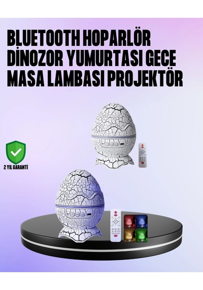 Buğz Dinozor Yumurtası Galaksi Projektör Gece Lambası 4'ü 1 Arada Bluetooth Hoparlörlü Diğer