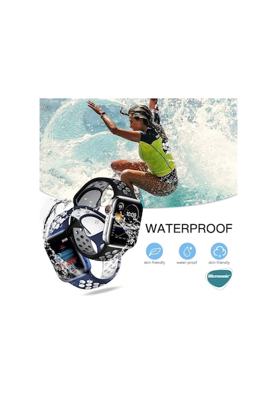 Apple Watch Series 7 45mm İçin Kordon Rainbow Sport Kayış Siyah Watch Series 7 45mm İle Uyumlu Kordon - Siyah Çok Renkli Apple Watch Series 7 45mm İçin Kordon Rainbow Sport Kayış Siyah Watch Series 7 45mm İle Uyumlu Kordon - Siyah Çok Renkli
