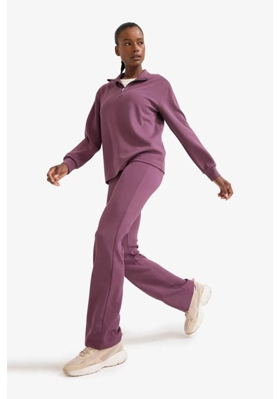 Defacto Flare Fit İspanyol Paça Sporcu Bordo Kadın Eşofman Altı E8957ax/br492 Bordo