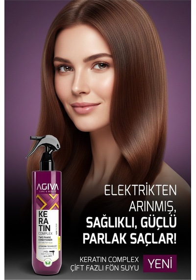 Çift Fazlı Keratinli Isı Koruyucu Ve Onarıcı Fön Suyu