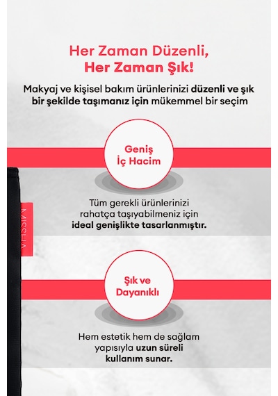 Missha Pouch B Round Büyük Boy Makyaj Çantası