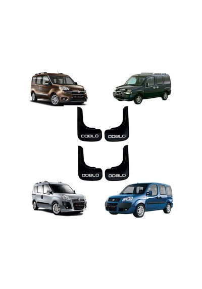 Fiat Doblo Araçlara Uyumlu 4 lü Ön-Arka Paçalık Tozluk Çamurluk U1DBLX001YD