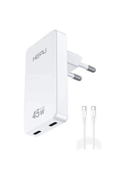 Hepu Hp-c33 Yeni Nesil 45w Gan 2 X Typ-c Pd Şarj Adaptörü