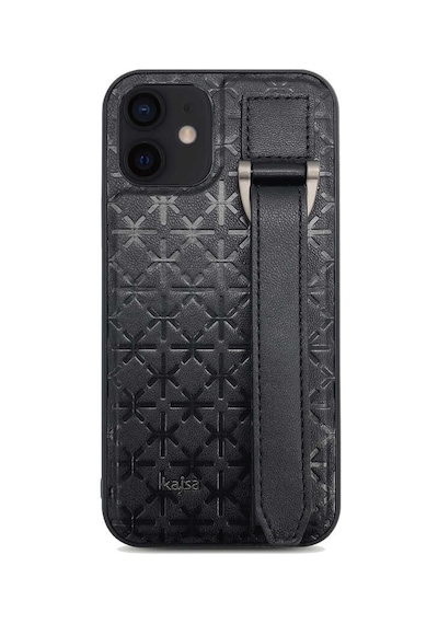 Kajsa Apple Uyumlu iPhone 12 Kılıf Kajsa Neo Clasic Serisi Mono K Strap Kapak ZORE-216633