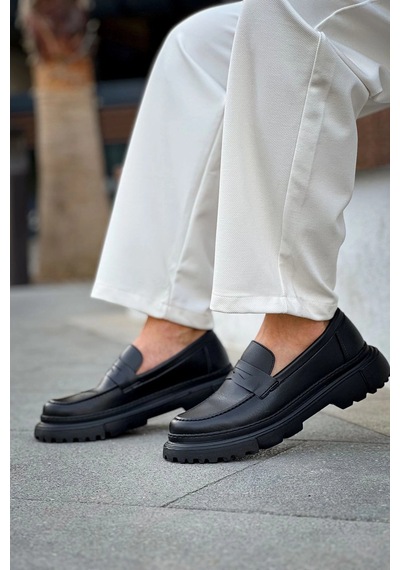 Natural Shoes Mn2417 - Fst Erkek Ayakkabı Sıyah Siyah