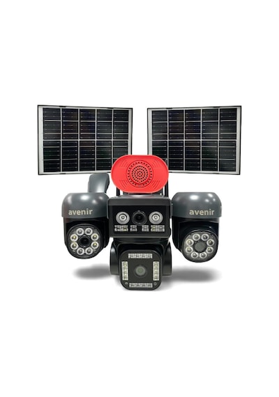 Avenir Av-s446 12mp 4 Kameralı Ptz 4g Sim Kartlı Solar Kamera