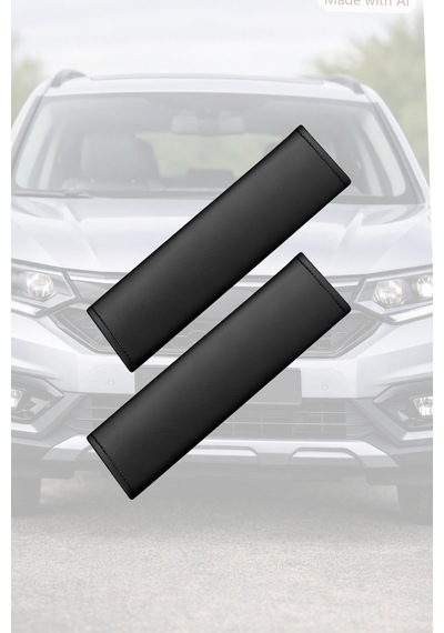 Mitsubishi Grandis Uyumlu Deri Yastık Siyah Deri Kemer Koruyucu Set Lüks