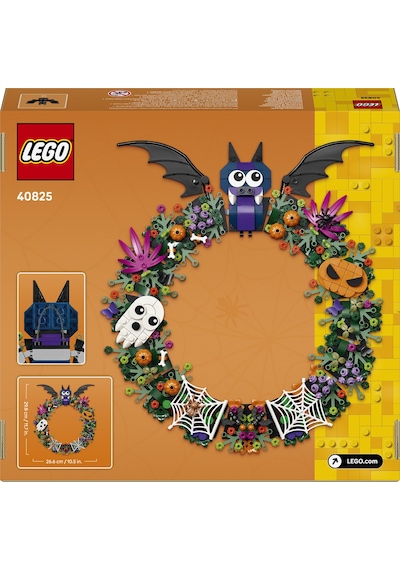LEGO® Cadılar Bayramı Çelengi 40825 – 12 Yaş ve Üzeri Çocuklar için Renkli ve Dekoratif Ev Modeli Oyuncak Yapım Seti (328 Parça)