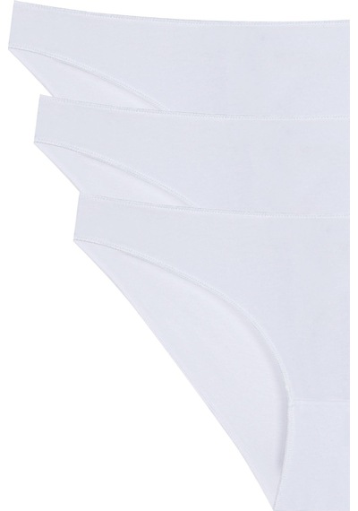 New Lilla 10010 3'lü Slim Bikini Külot Paketi Beyaz