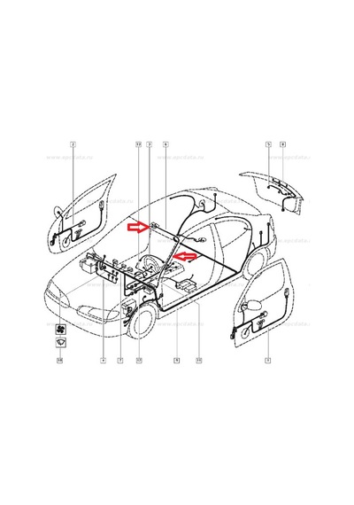 8200028038 Renault Tesısat Megane Tavan Lamba Kablo