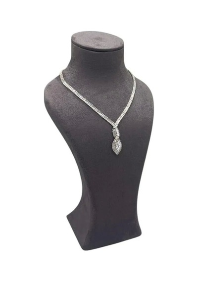 Yerli Üretim Lüx Model Sardunya Kumaş Füme Renk Boy 31 Cm Kolye Takı Sergileme Mankeni Çok Renkli