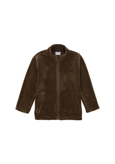 U.S. Polo Assn. Erkek Çocuk Haki Fermuarlı Polar Sweatshirt 50293545-VR027