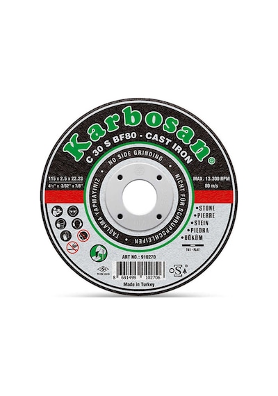 Karbosan 230x3x22 Sc Pik Döküm Kesme Diski