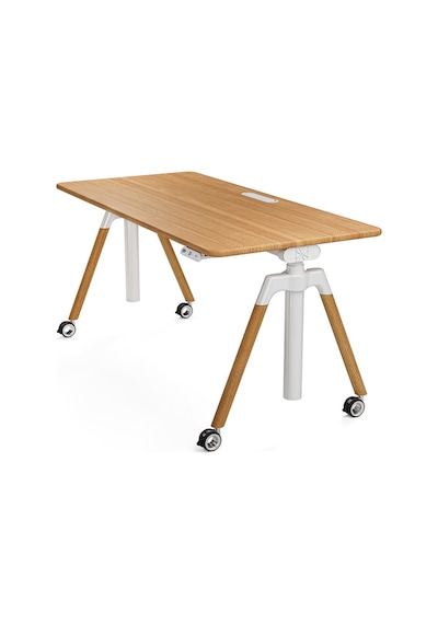 O-flex Oak Yükseklik Ayarlı Çalışma Masası Meşe