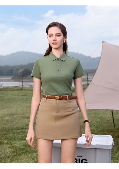 New Performance Premium Polo T-shirt %72,8 Pamuk %27,2 Polyester Yeşil