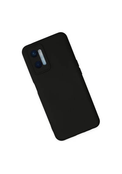 Gld-spt- Newface Oppo A96 Kılıf Nano İçi Kadife Silikon - Siyah