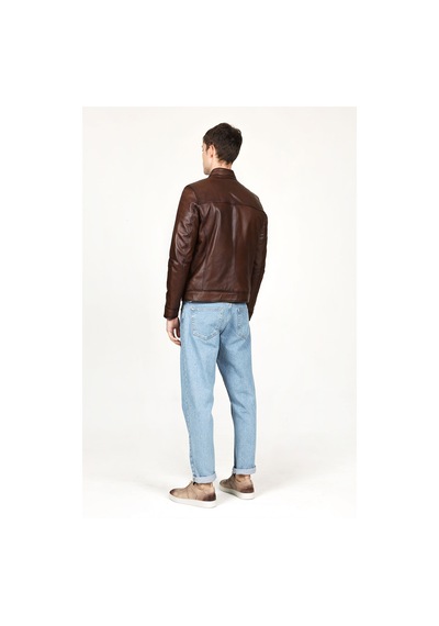 Dericlub E1084 Hakiki Deri Erkek Mont Camel Antik Camel