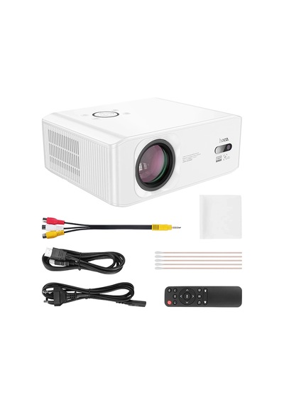 Hoco. Dt3 Smart Elektrik Otomatik Odaklanma Özellikli 1080p Android Kablosuz Projeksiyon Cihazı - Beyaz