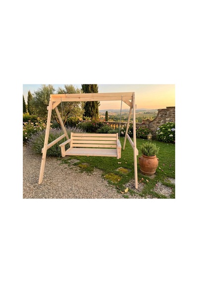Natural Ağaç Ladin Salıncak Geniş Ölçülü Kalın Taşıyıcı Ayak 4.6 Cm X 10 Cm Ahşap