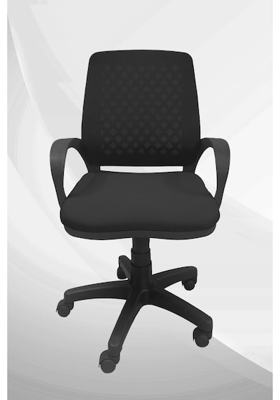 Clk Home Siyah Fileli Büro Ofis Çalışma Koltuğu, Ergonomik Bilgisayar Sandalyesi Siyah