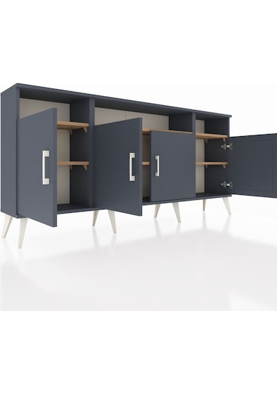 Arges Konsol 6 Raflı 4 Kapaklı 176x30x83 Antrasit-antrasit/çam Antrasit/çam Arges Konsol 6 Raflı 4 Kapaklı 176x30x83 Antrasit-antrasit/çam Antrasit/çam