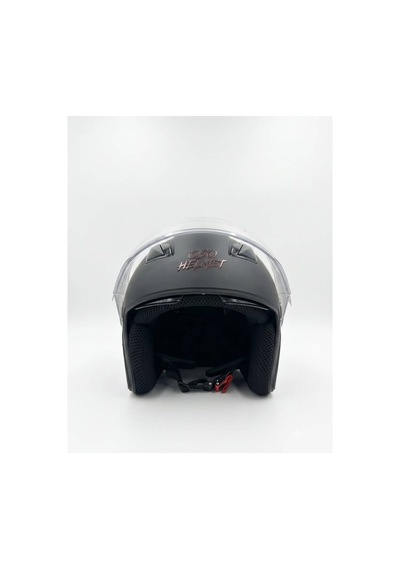 Oso Helmet Yarım Kask Gözlüklü Siyah - Xl Beden Siyah