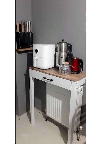Kahve Köşesi Ceviz 70 X 30 X 92 Beyaz - Ceviz