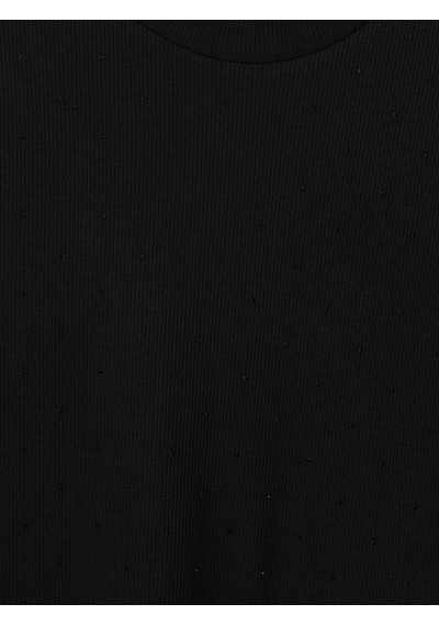 Lcw Modest Siyah Dik Yaka Taşlı Kadın Body