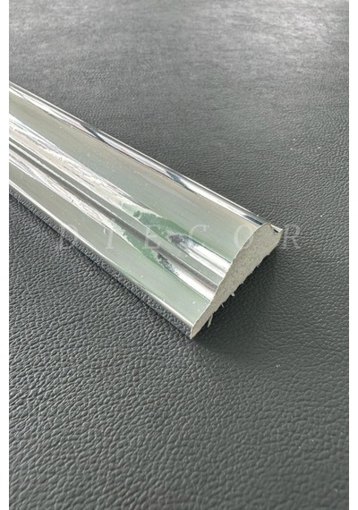 Diecor Dekoratif Polistren 15 Adet 4 Cm Gümüş Duvar Çıtası Beyaz 4 Cm Model:xa226