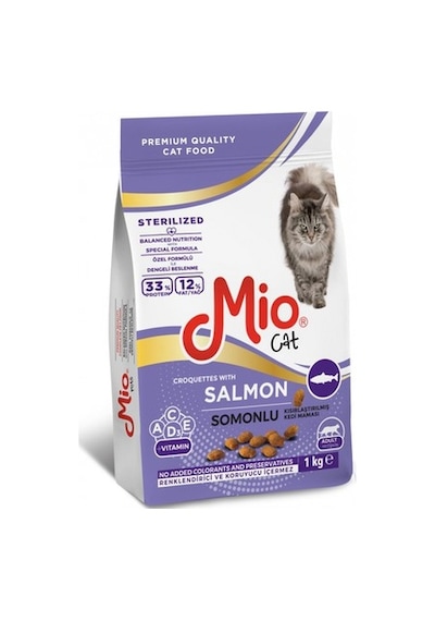 Mio Sterilized Somonlu Yetişkin Kedi Maması 1 KG