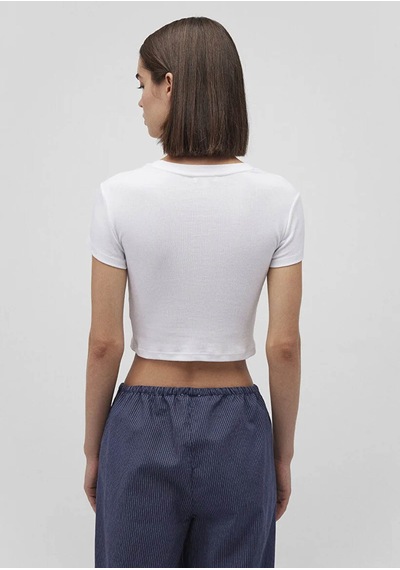 Mavi Basic Tişört Beyaz Kadın T-shirt M1600814-620 Beyaz