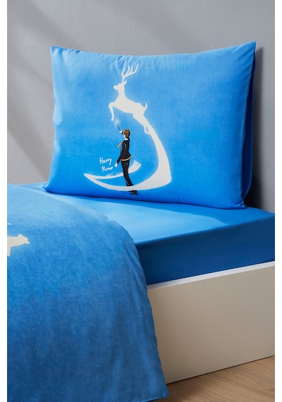 Harry Potter Patronus Tek Kişilik Lisanslı Lastikli Çocuk Nevresim Takımı Yeşil