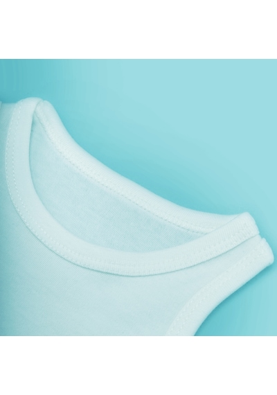 Novibaby 3'lü 3-6 Ay Bebek Atlet Body Zıbın Beyaz Çıtçıtlı 100% Pamuk Beyaz
