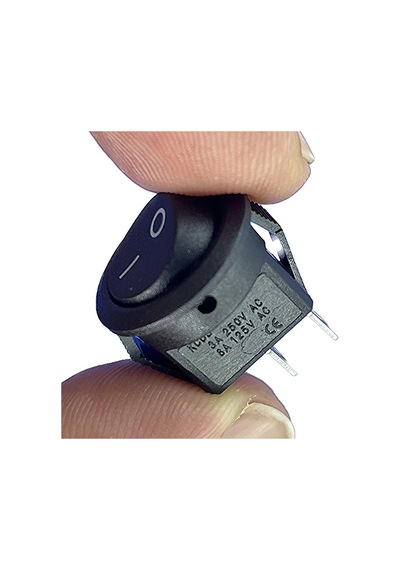 Ic-134e Siyah Yuvarlak Anahtar Işıksız On-off 2p