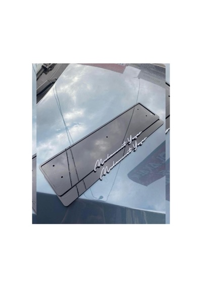 Lazer Kesim İmza Tasarım 2 Adet Lüks Pianoblack Oto Pleksi Plakalık - 606604041