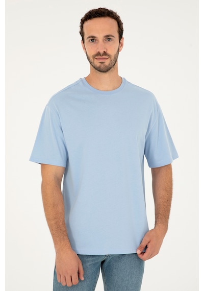 U.S. Polo Assn. Erkek Comfort Fit Bisiklet Yaka Açık Mavi Tişört 50294216-VR003 U.S. Polo Assn. Erkek Comfort Fit Bisiklet Yaka Açık Mavi Tişört 50294216-VR003