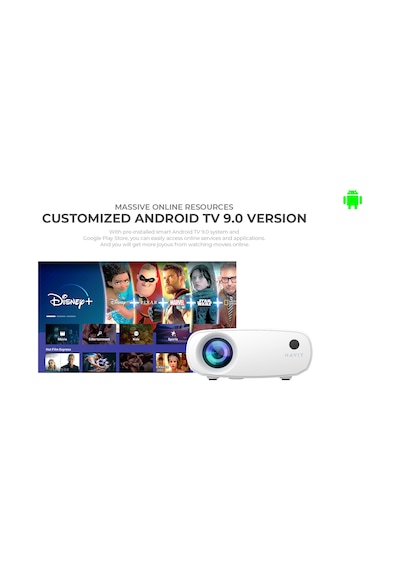 Havit PJ207 Prime Opal 6000 Lümen Taşınabilir HD Projeksiyon Cihazı