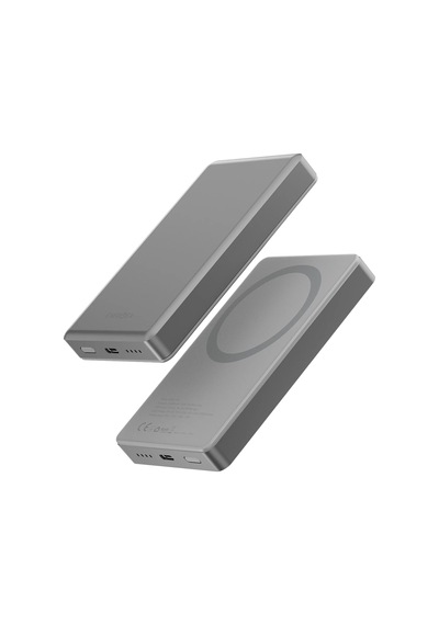 Alupac 10k 10.000 Mah 20w Type-c Ve 15w Kablosuz Şarj Çıkışlı Pd Hızlı Şarj Powerbank - Natural Grey