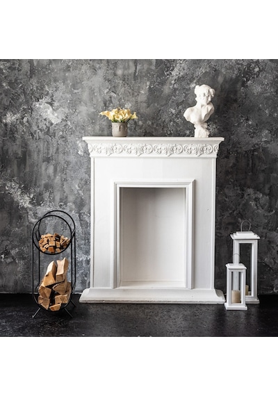 Şömine Yanı Minimalist Odunluk Dekoratif Odun Standı